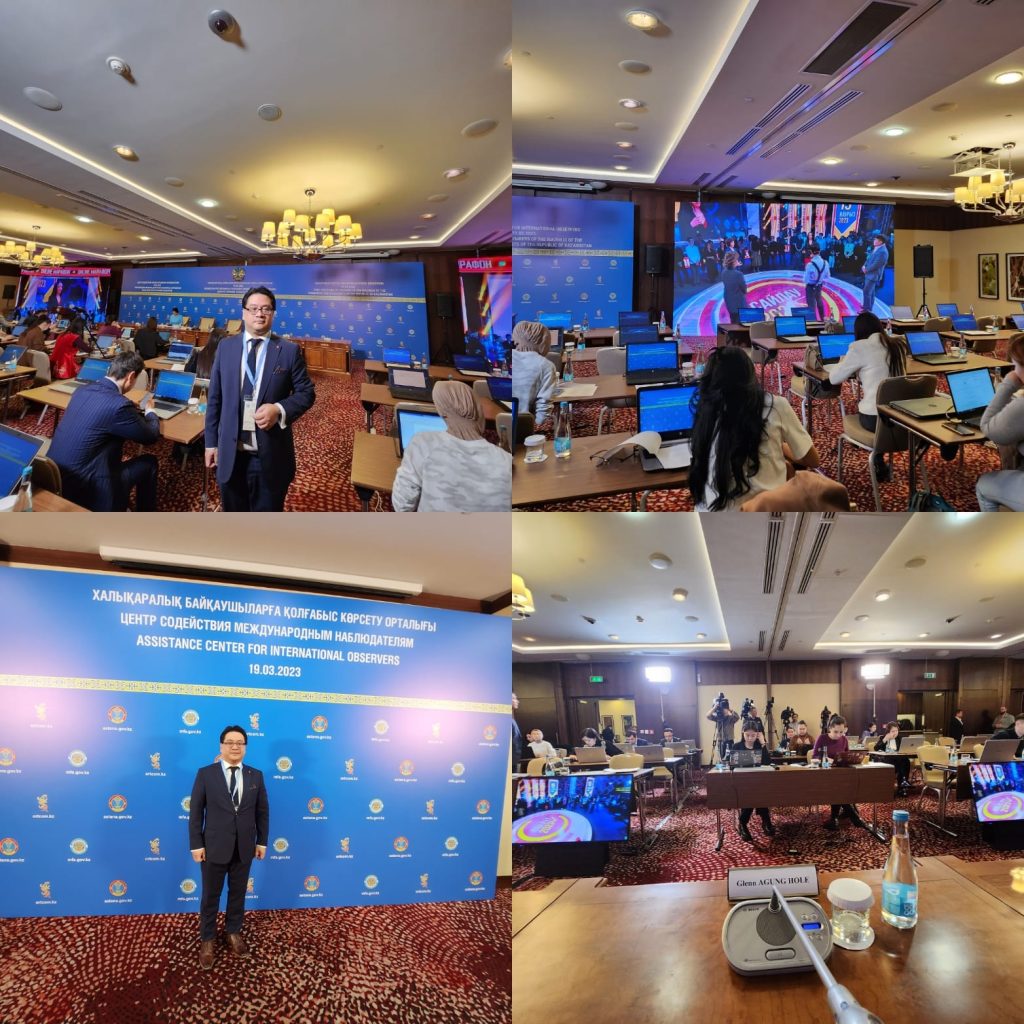 Dr. Glenn Agung Hole serving as International Observer at the 2023 Mazhilis elections in Kazakhstan