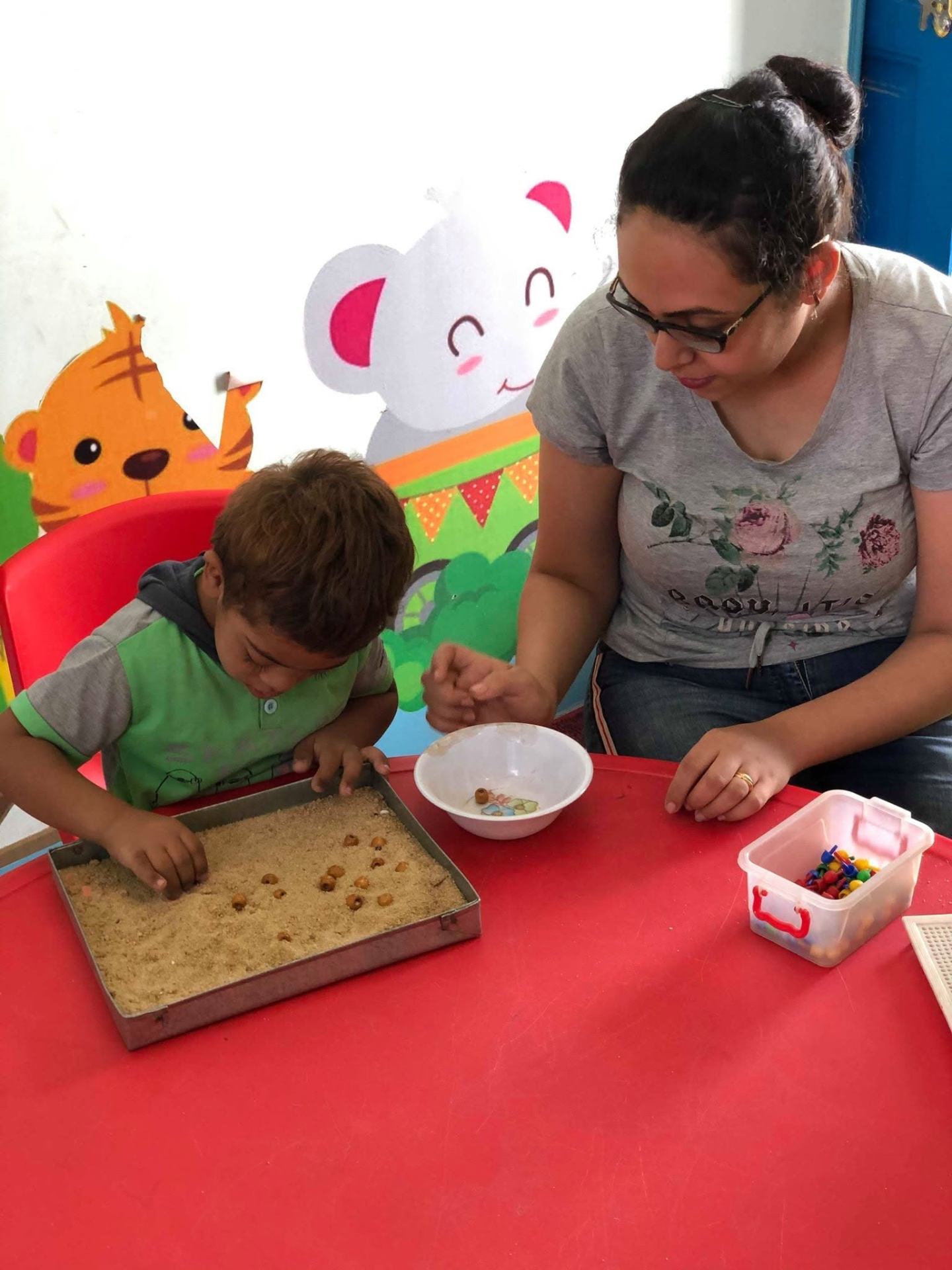 Special-needs therapy session at the Kari Center in Naqada, Egypt