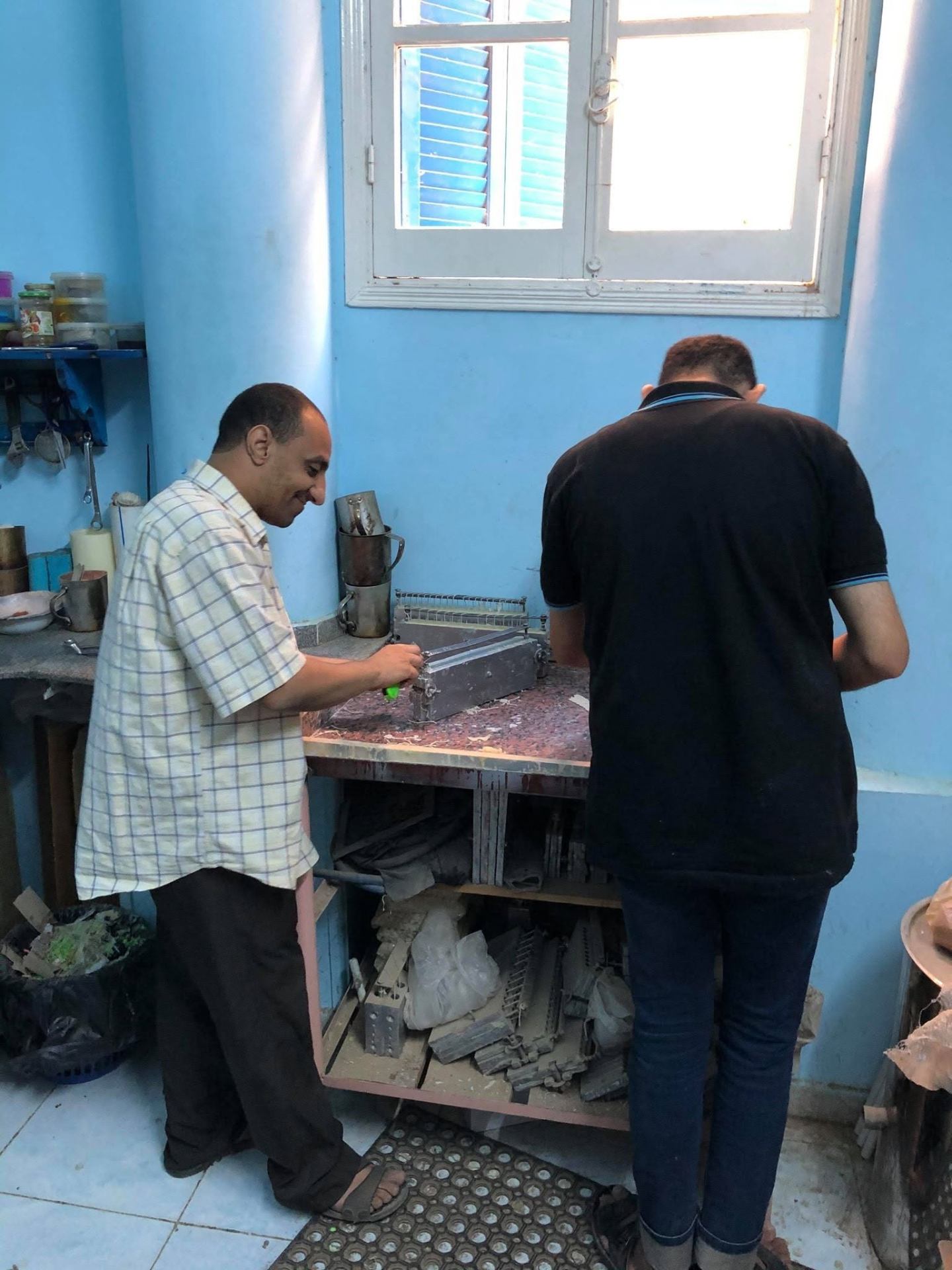 Vocational workshop for adults with special needs at the Kari Center in Egypt