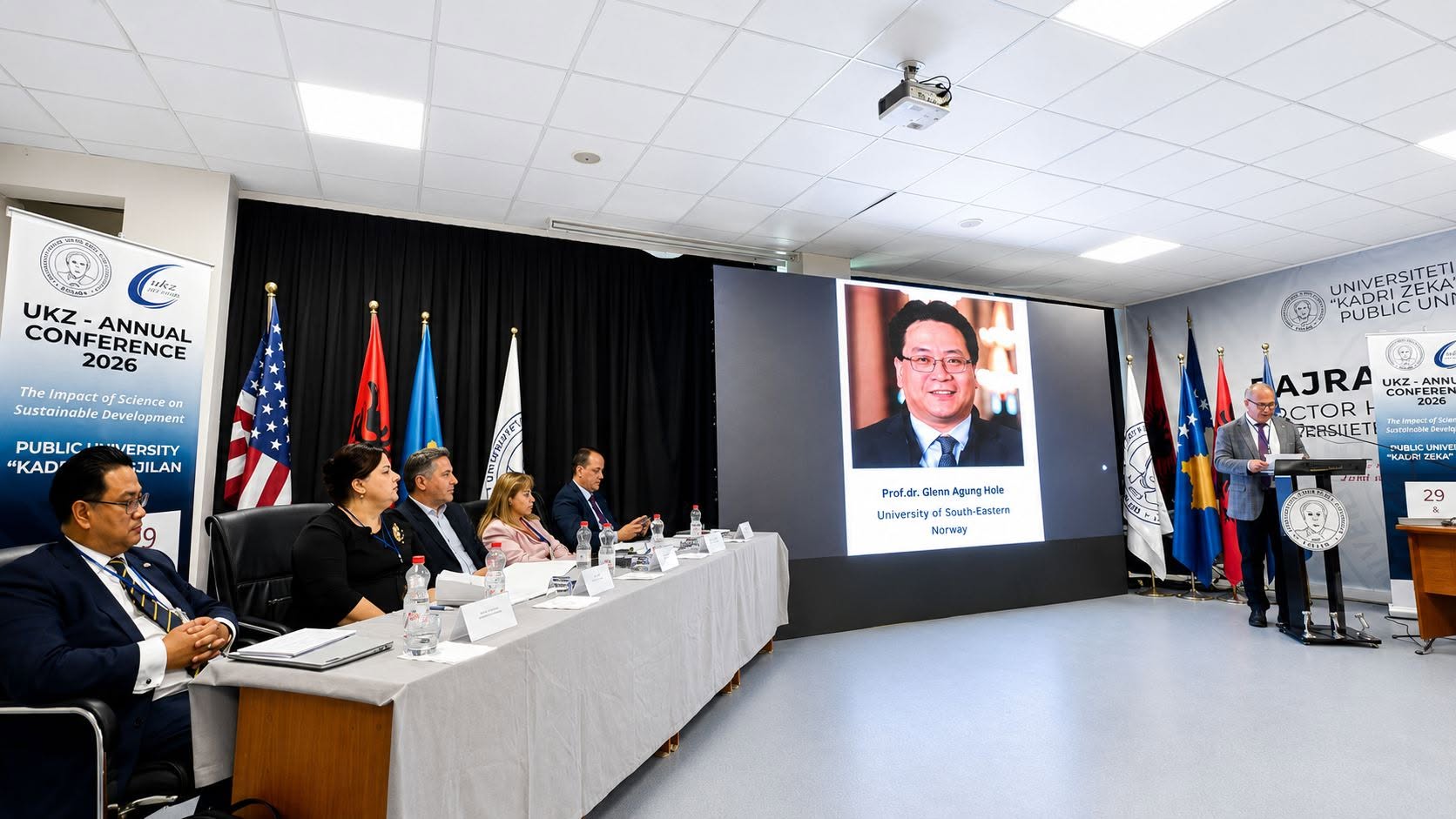 Prof. Glenn Agung Hole introduced at the plenary session of the UKZ Annual Conference 2026