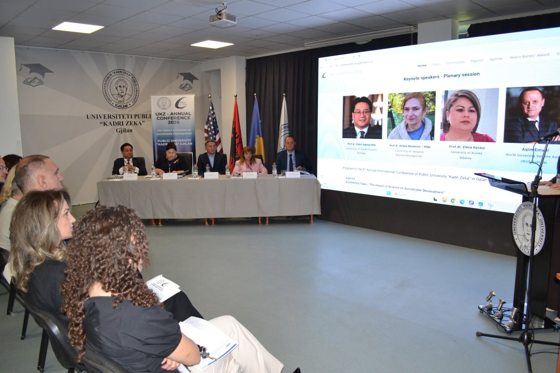 Plenary session panel at the UKZ Annual Conference 2026 in Gjilan, Kosovo