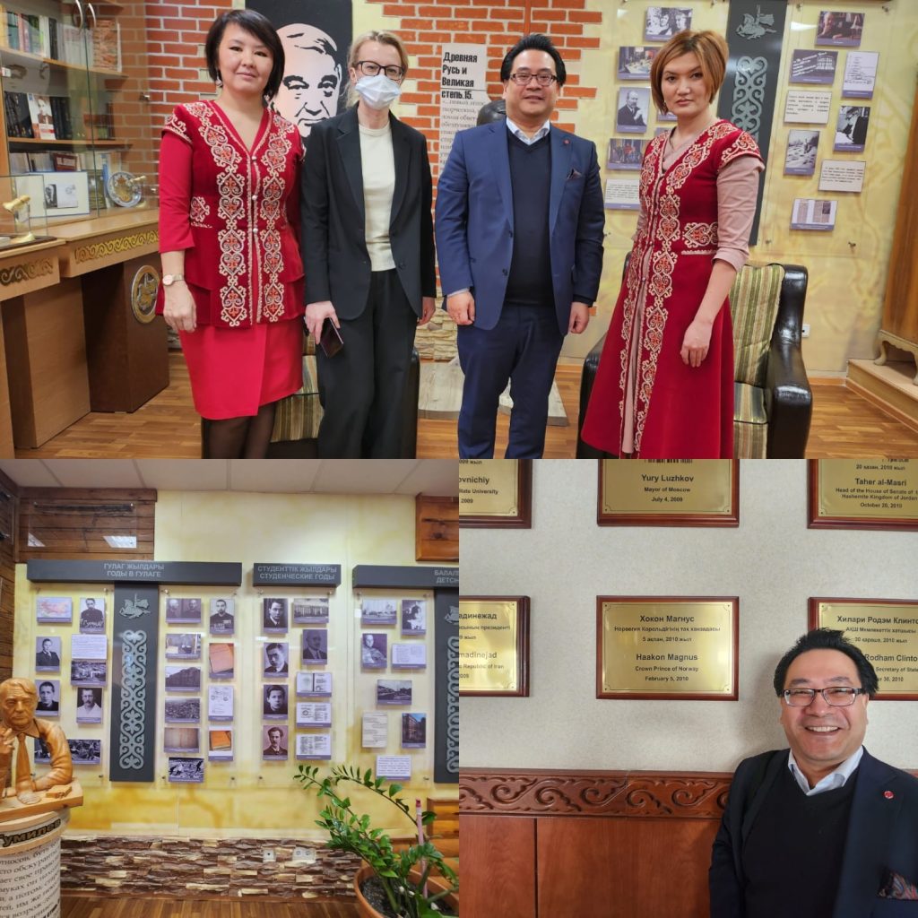 Dr. Glenn Agung Hole during academic visits and meetings in the Republic of Kazakhstan
