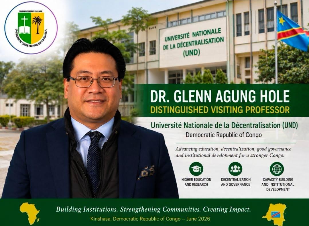 Dr. Glenn Agung Hole appointed as Distinguished Visiting Professor at Université Chrétienne de Kinshasa (UCKIN)